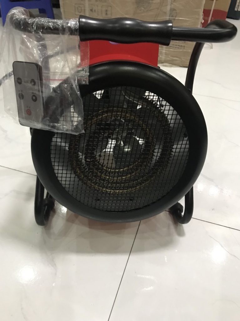 Quạt sưởi công nghiệp 3kw có điều khiển từ xa