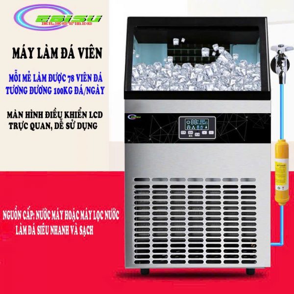 Máy làm đá 100kg Ebisu HZB-100FA dùng cho nhu cầu cao